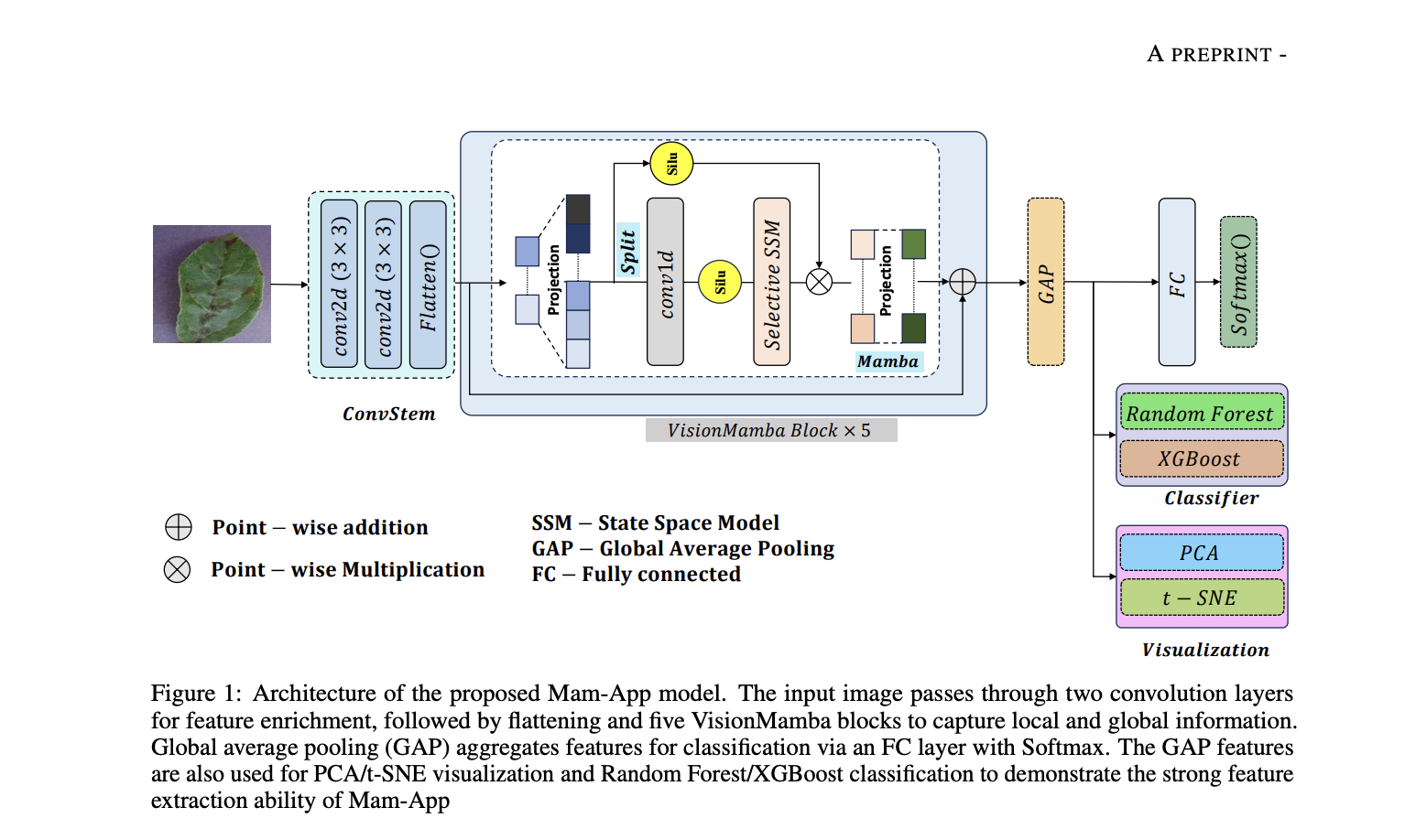 Mam-App architecture for apple leaf disease classification